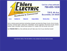 Tablet Screenshot of ehlerselectric.com